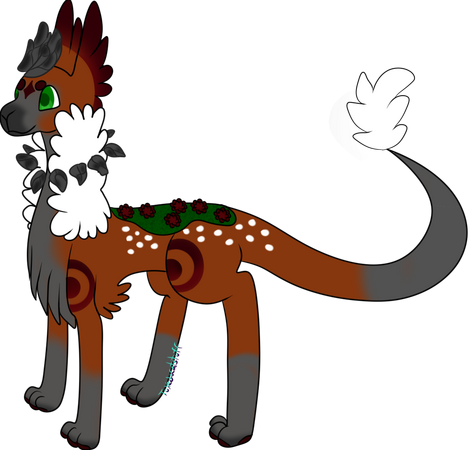 Fullbody Feral unshaded example